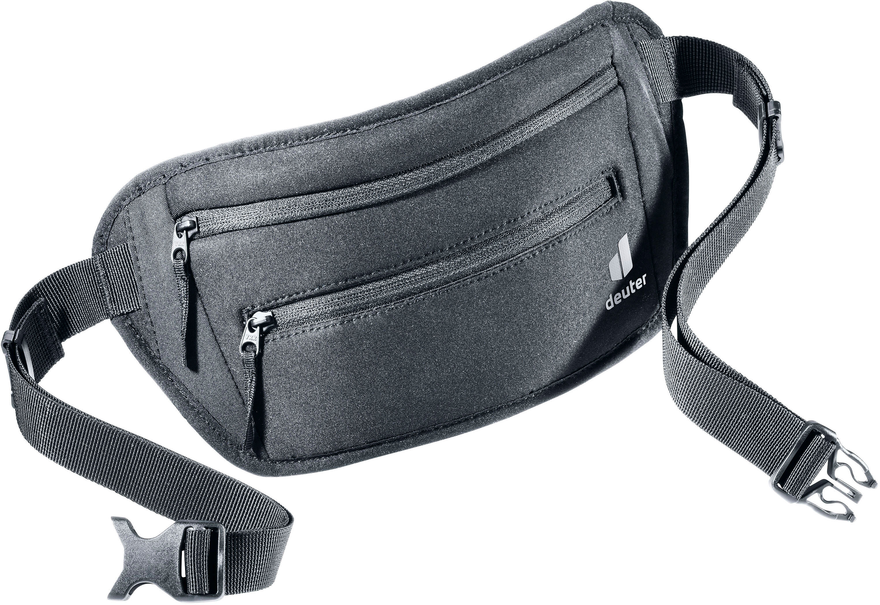 Bauchtasche DEUTER "Neo Belt II", Damen, Gr. B/H/T: 30cm x 12cm x 3cm, schwarz, Kunstfaser, unifarben, Taschen Bauchtasche, mit Hauptfach, wasserabweisend