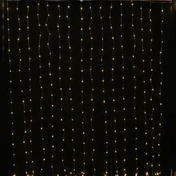 MARELIDA LED Lichtervorhang Draht 10 Stränge 100LED 0,9x1m Außen Weihnachten