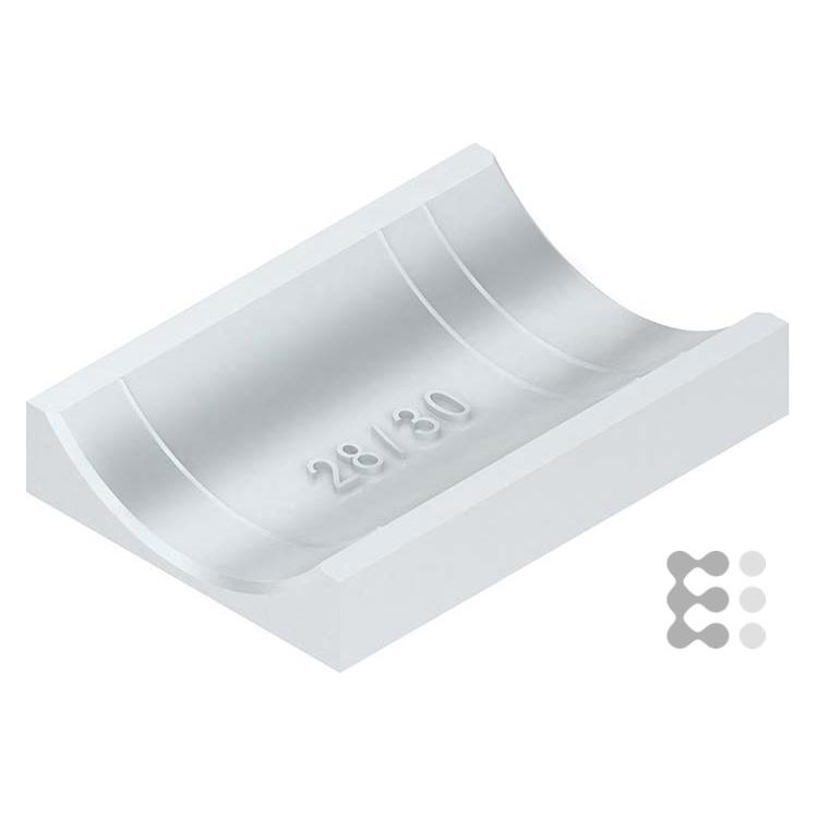 Niedax NIE GWA22 Gegenwanne f.Bügelschelle HammerfuÃ f.Kab.D18-22mm PE Kunstst. (GWA22)