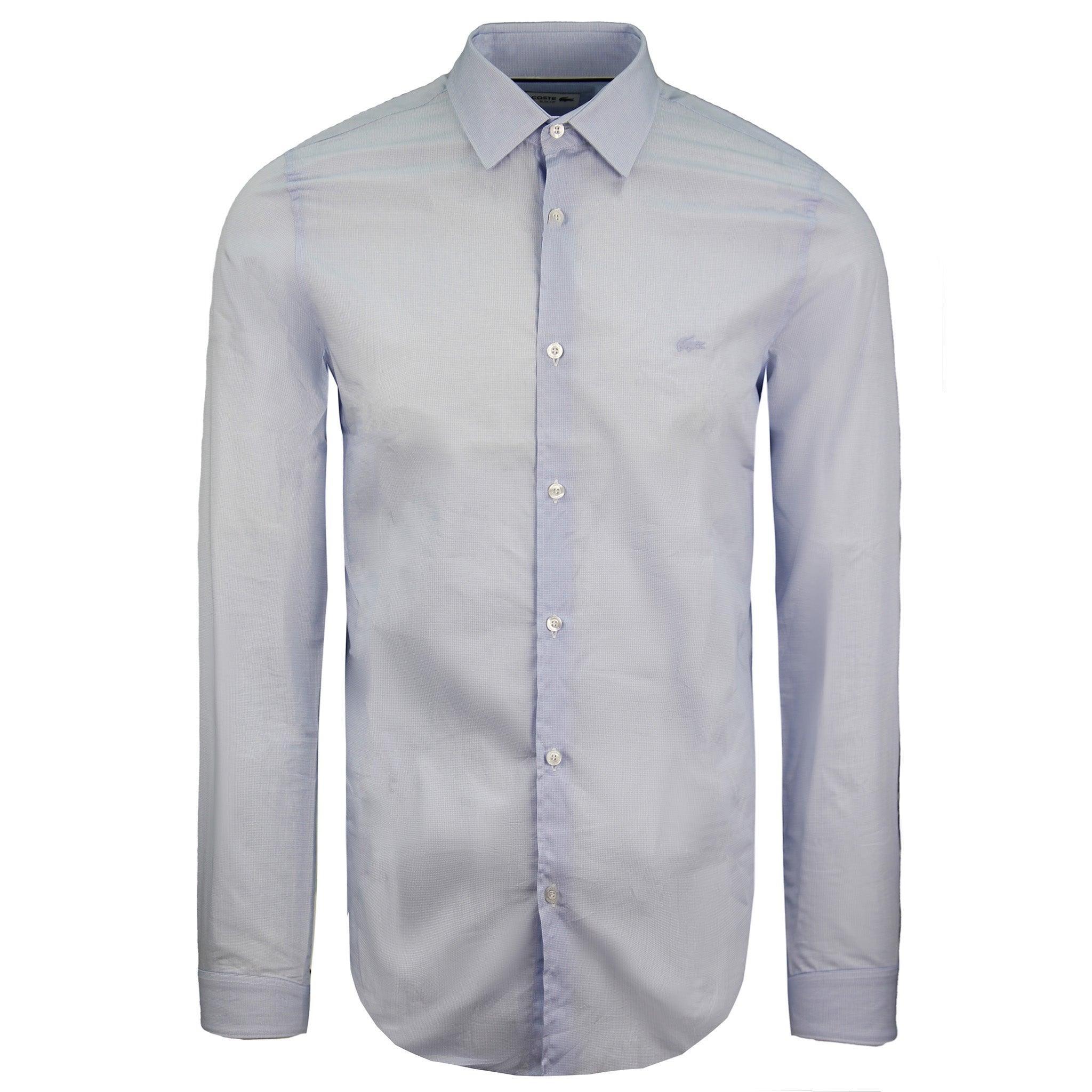 Lacoste Slim Fit Herren Hellblaues Hemd