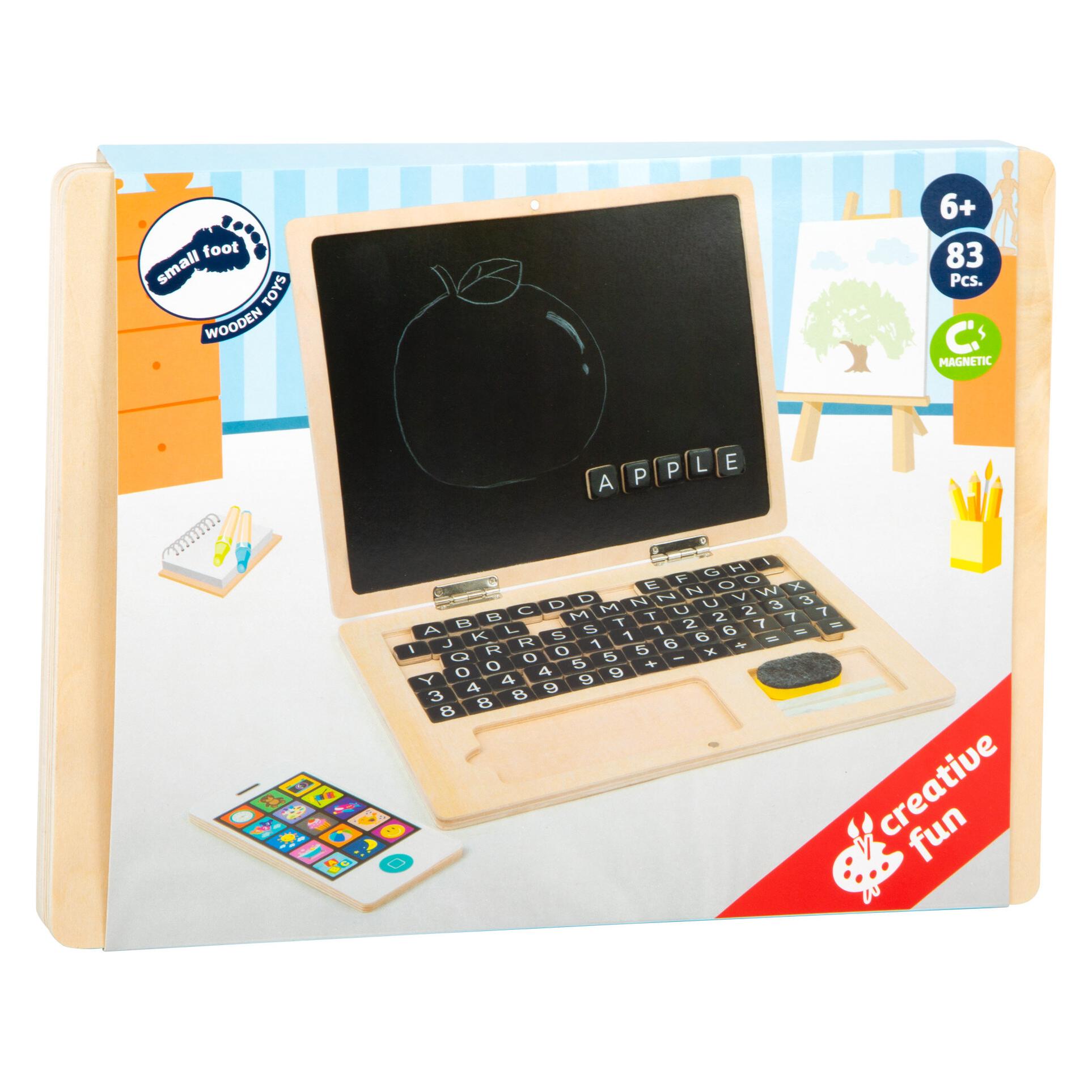 small foot Holzlaptop mit Magnet Tafel (Deutsch) (K5 095542358)