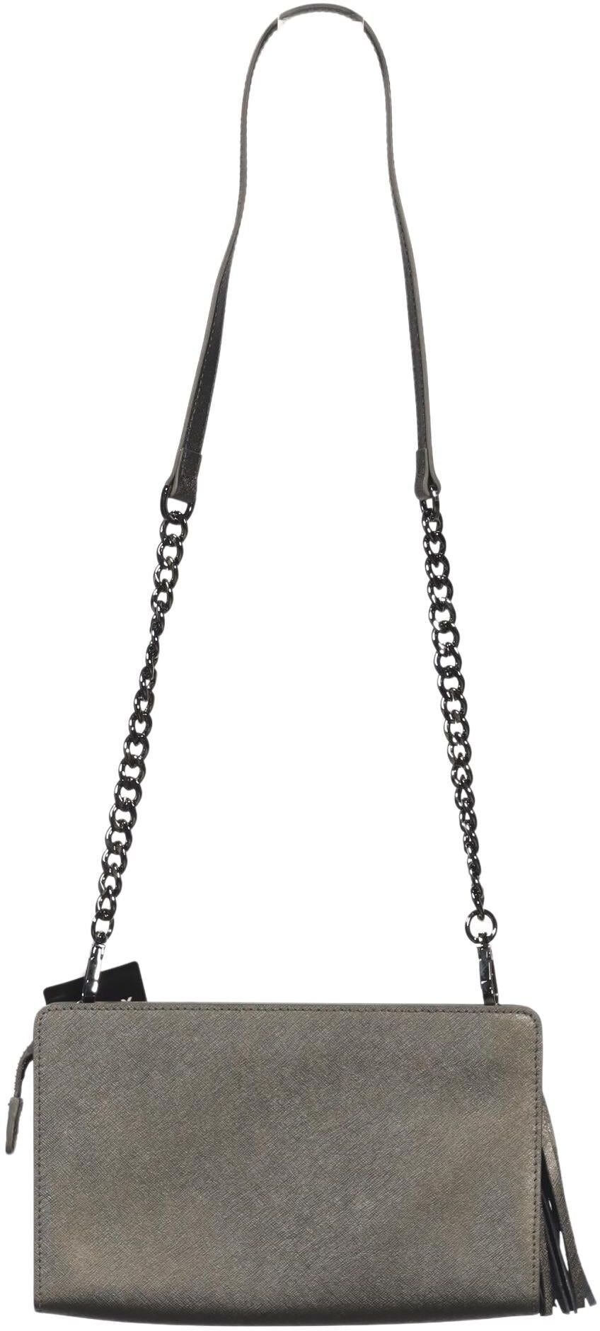 Luisa Spagnoli Damen Handtasche klein Leder, Grau, Leder - Second Hand