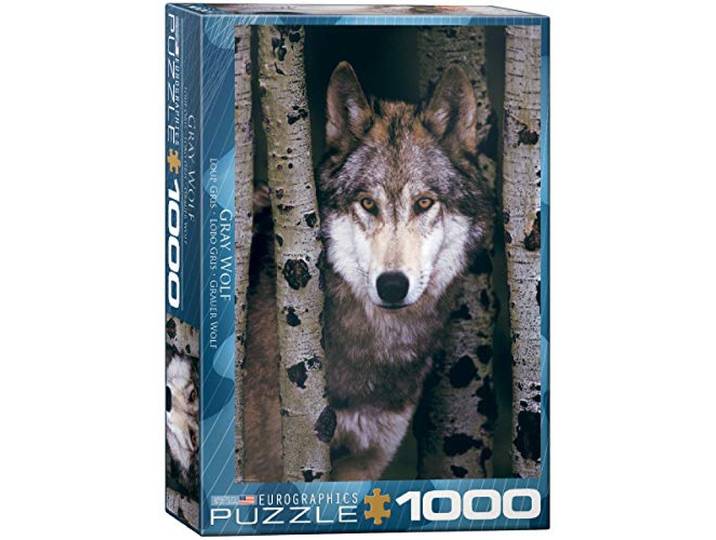 Grijze Wolf puzzel van 1000 stukjes