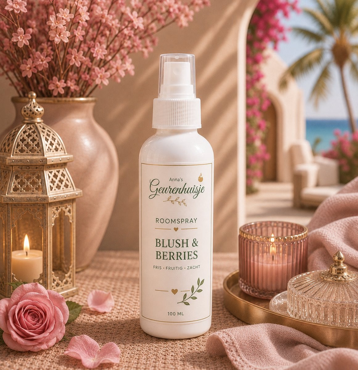 Anna's Geurenhuisje Roomspray Blush & Berries 100 ml