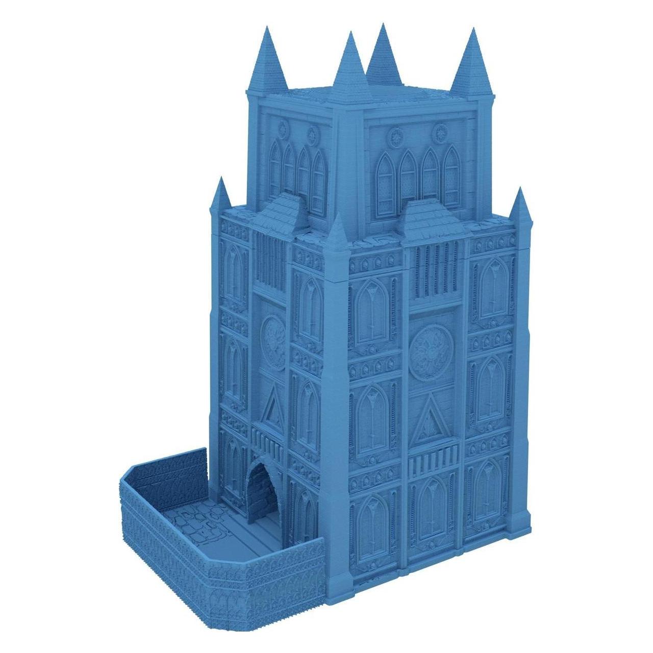 Feldherr Fates End Würfelturm Garrison himmelblau 3D gedruckt (Kunststoff) (376907)