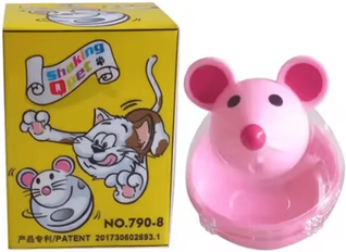 Inspire Curations HuntMouse Interactive Treat Dispensing Puzzle Toy pink