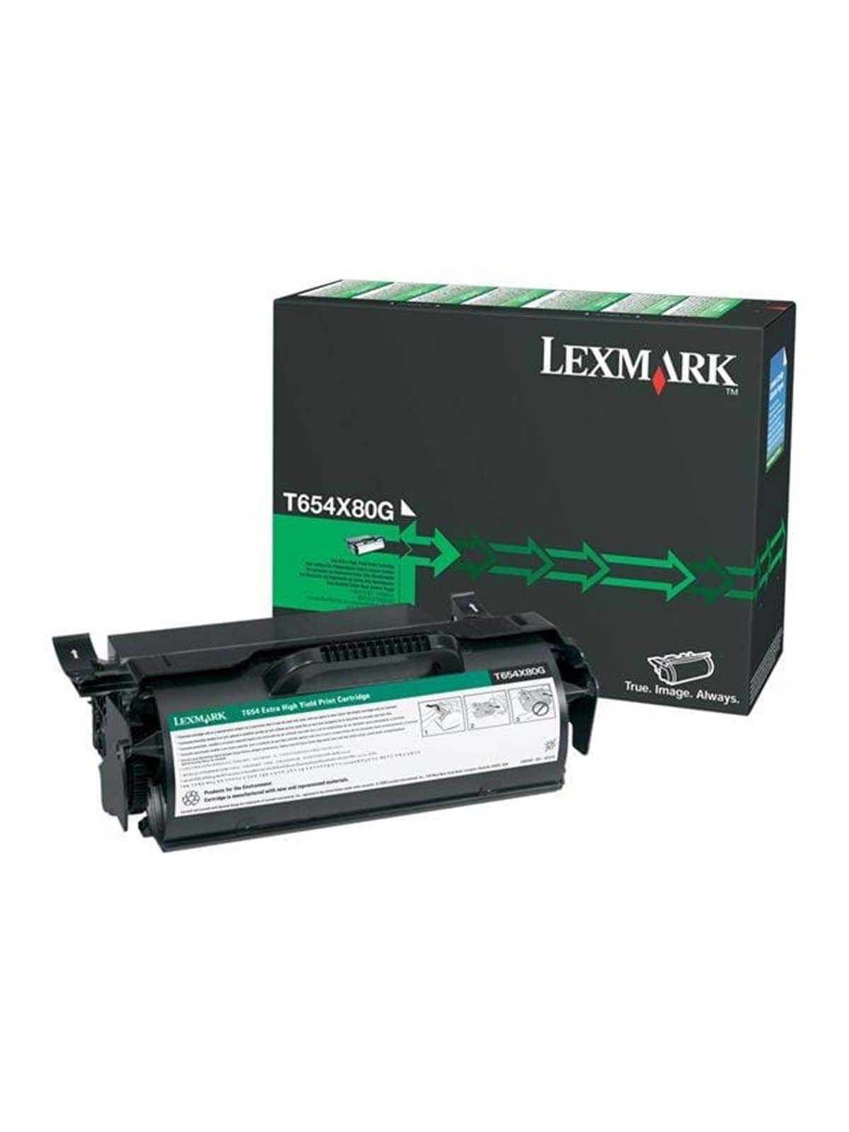 Lexmark T654X80G Black Toner - Tonerpatrone Schwarz