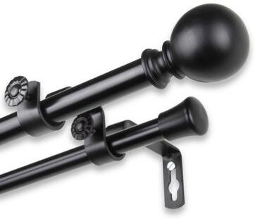 InStyleDesign Orb Adjustable Double Curtain Rod