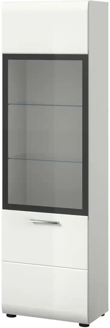 Höffner Vitrine   ¦ weiß ¦ Maße (cm): B: 45 H: 160