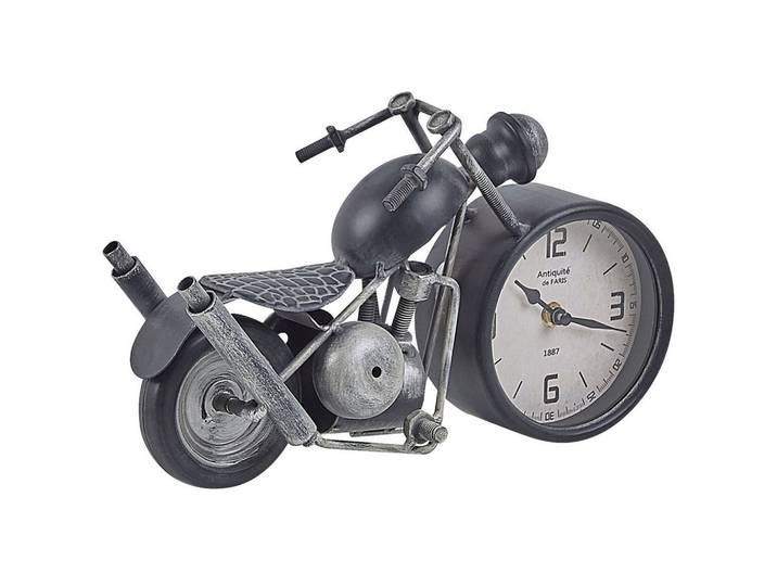 TISCHUHR Schwarz/Weiß/Silber Berno
