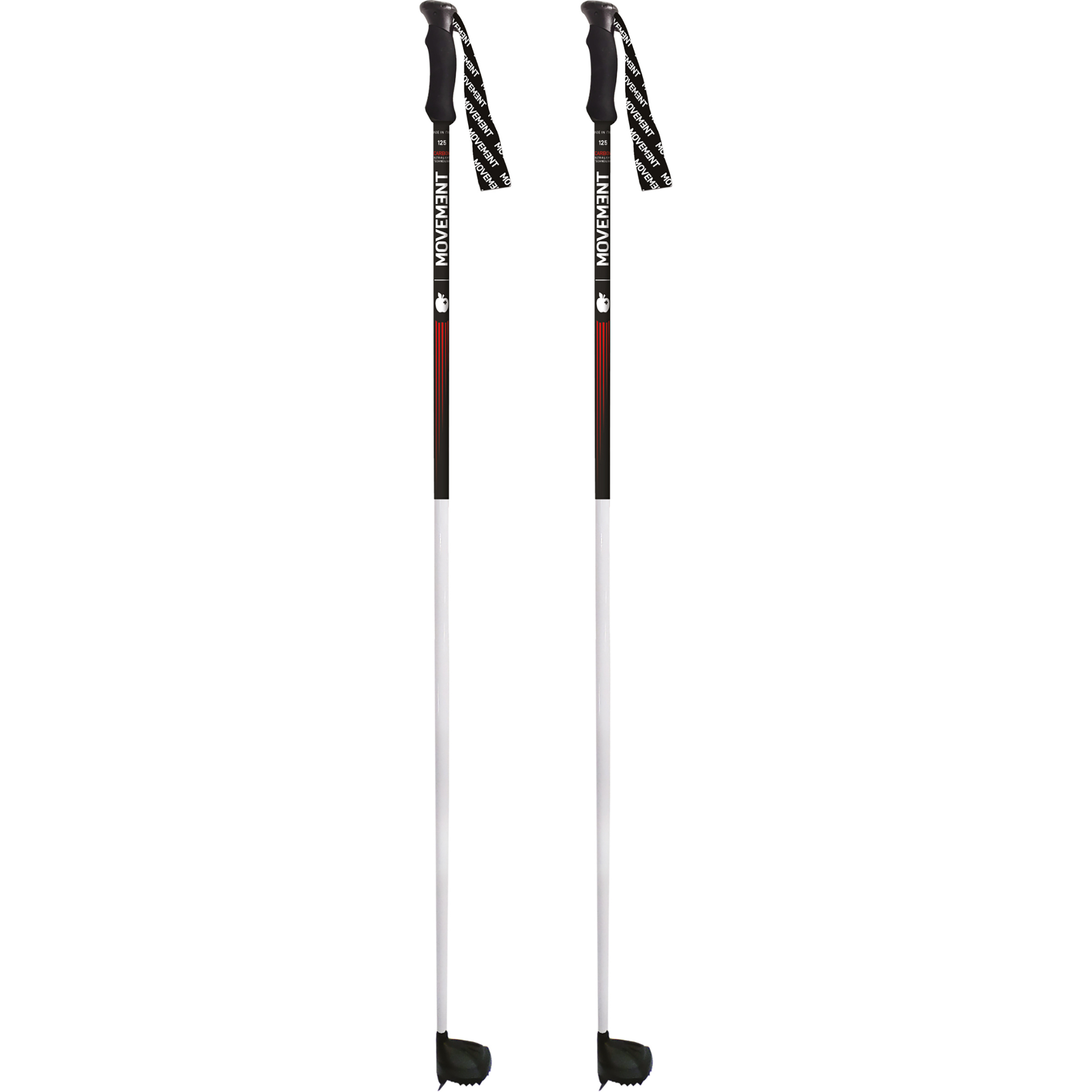 Movement Race Pro Carbon Skistöcke Skistöcke schwarz Größe 145CM Skifahren