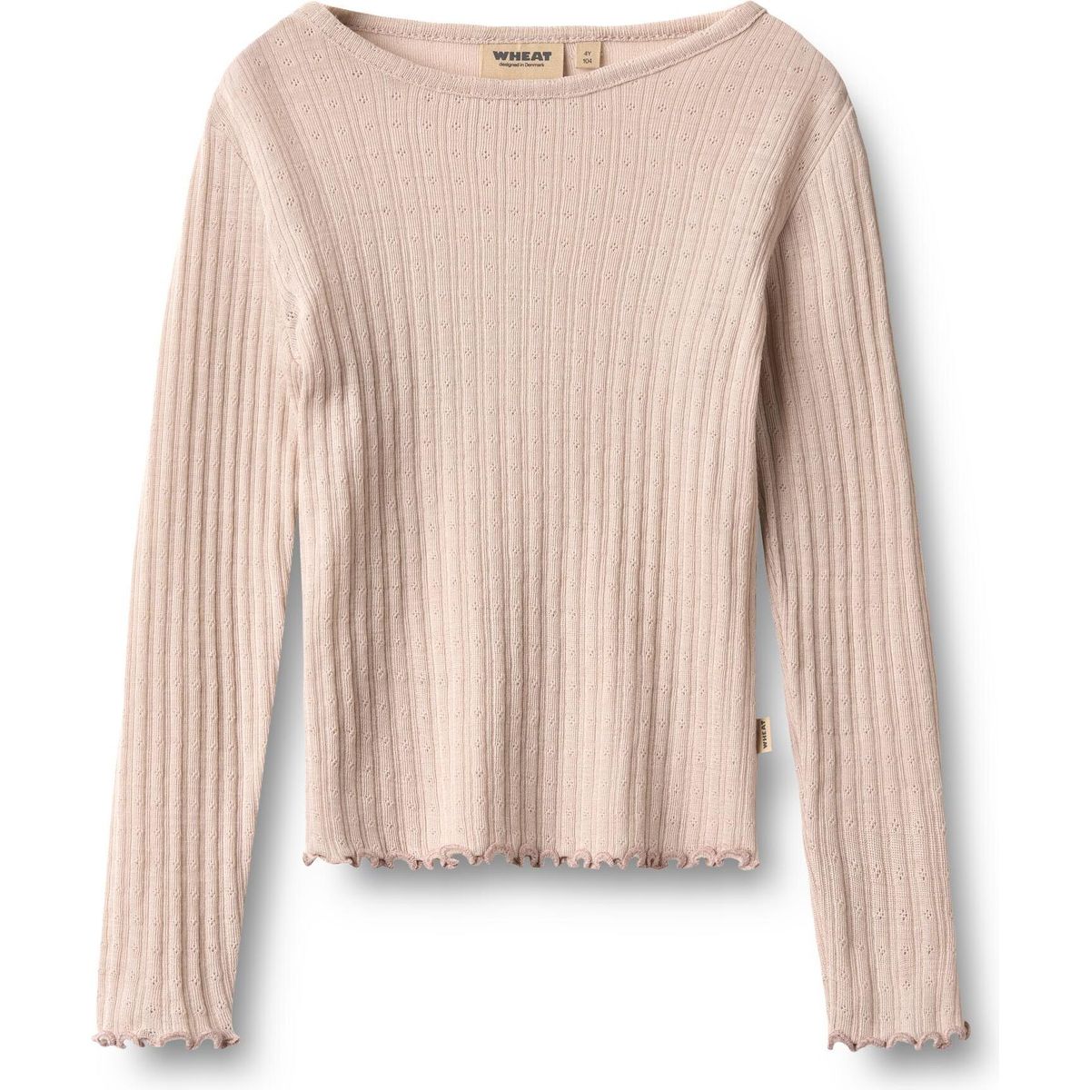 Wheat Wool Silk T-shirt Long Sleeve Alli pale lilac (1356) 140 0182-782 RWS-1356-140/10y