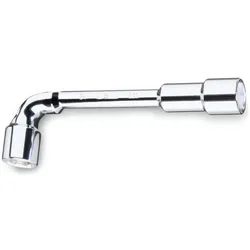 Beta Tools, Zange, Beta 009330008 9330008 933 8X8 Gebogene Rohrzange, Sechskant, hochglanzverchromt (120 mm)