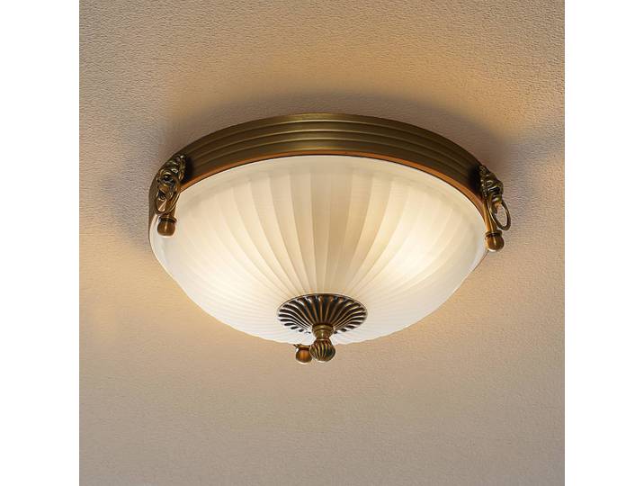 ORION Deckenlampe Rocca, dimmbar, bronze / altmessing, für Wohn- / Esszimmer, Metall, Antik, Deckenlampe