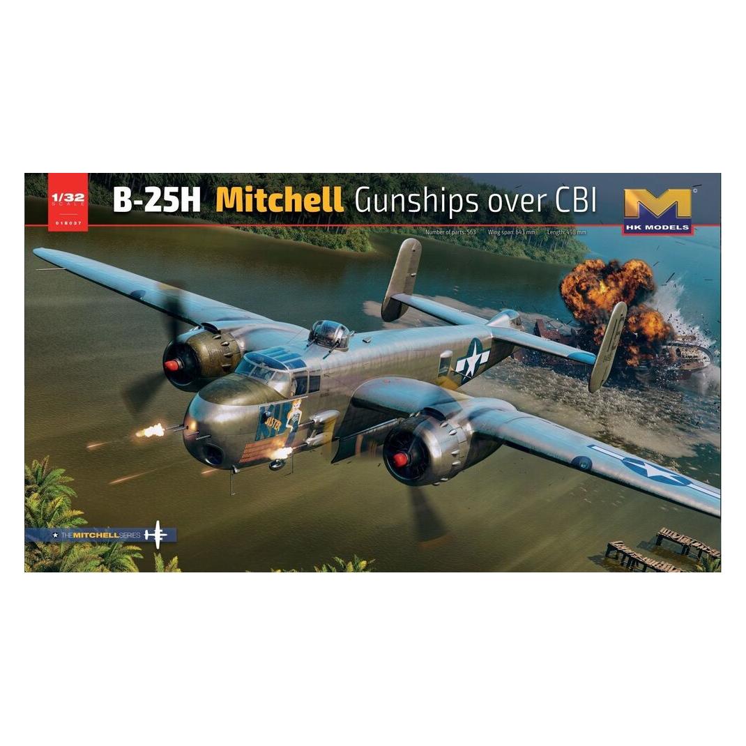 Hong Kong Model B-25H Mitchell Gunship Over CBI (HKM01E037)