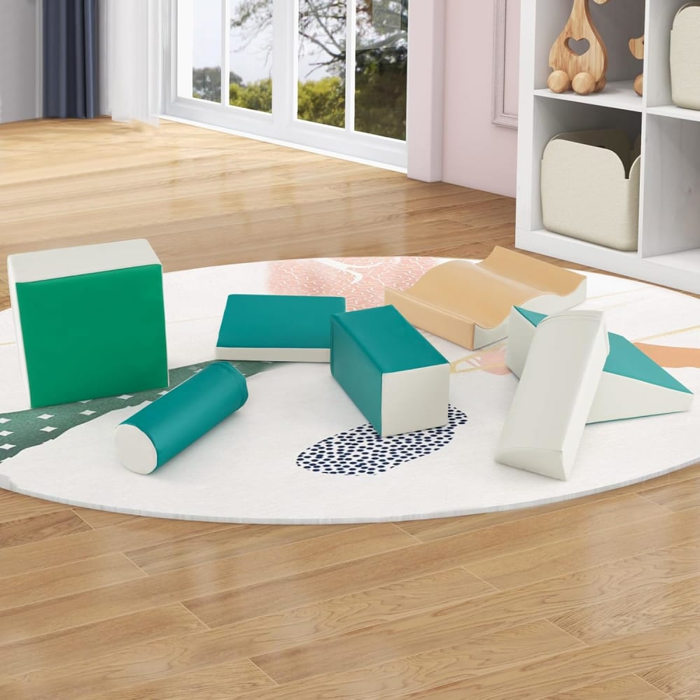 Giantex Jeu de sport 7 pièces pour bébé Vert 40x20x40cm