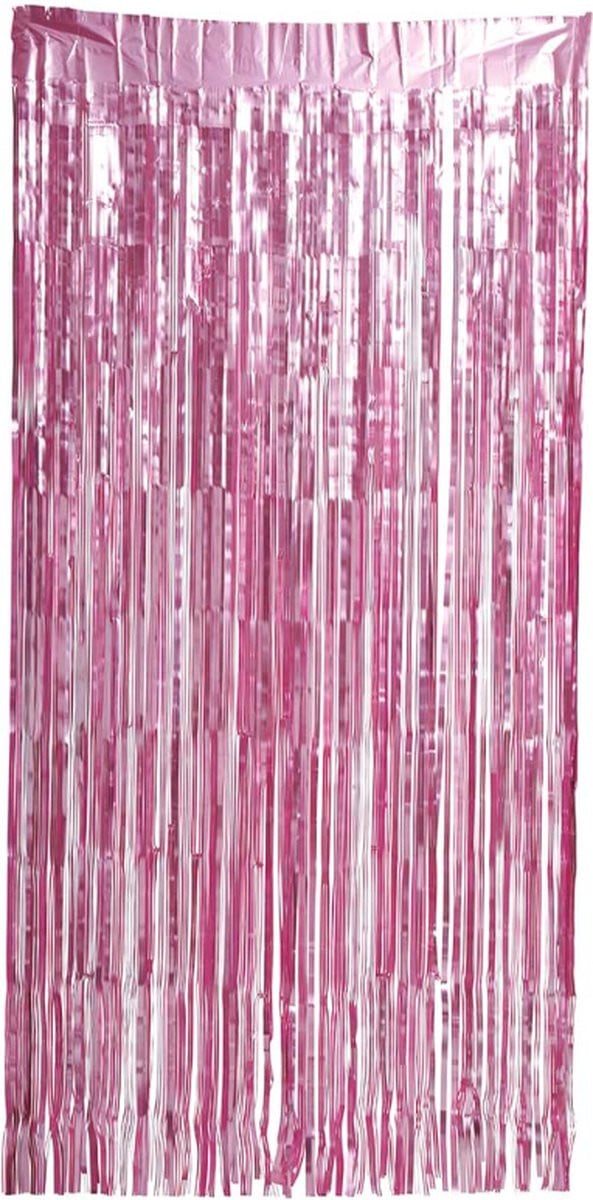 Fiestas Guirca Deurgordijn Roze Metallic Mat - Breedte: 100 cm, Hoogte: 200 cm
