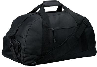 Port Authority BG980 Basic Large Duffel in Black size OSFA   Canvas