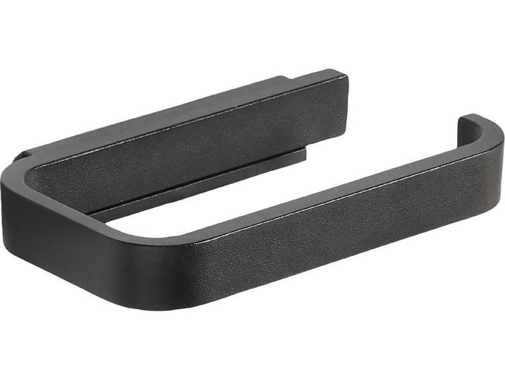 Toilettenpapierhalter ZONE DENMARK Rim , schwarz, H:2cm, Aluminium, Toilettenpapierhalter, Toilettenpapierhalter