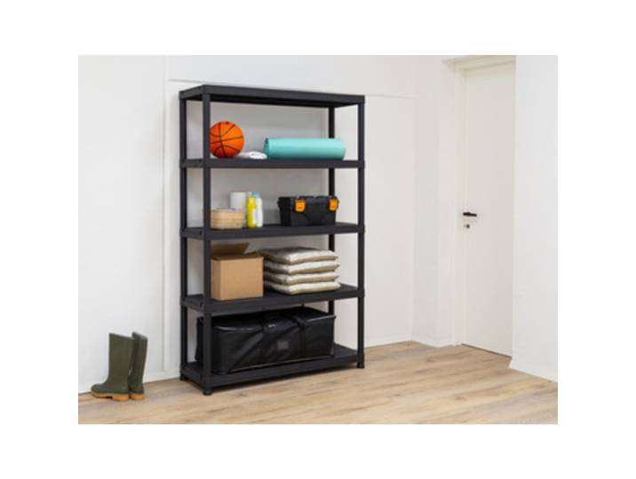 Étagère multi-usage Universal 124, 5 niveaux, noir