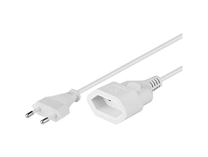 goobay 51356 Verlengkabel, 2 m, Wit
