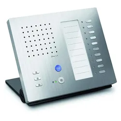 TCS CAI1110-0150 Audio Innenstation zum Freisprechen Serie Carus ADAPTO +10 Tasten, Tischgerät silber CAI11100150