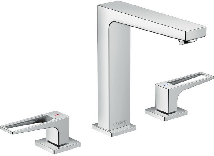 Hansgrohe Metropol 160 Waschtischarmatur 74515000 chrom, 3 Loch Waschtischarmatur, Bügelgriff