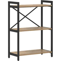 vidaXL Bücherregal Eiche handwerklich 60 x 30 x 83 cm Holzwerkstoff