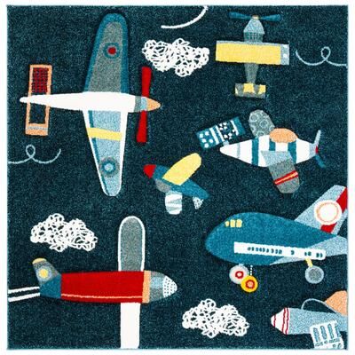 SAFAVIEH Carousel Kids Ardak Airplane Rug
