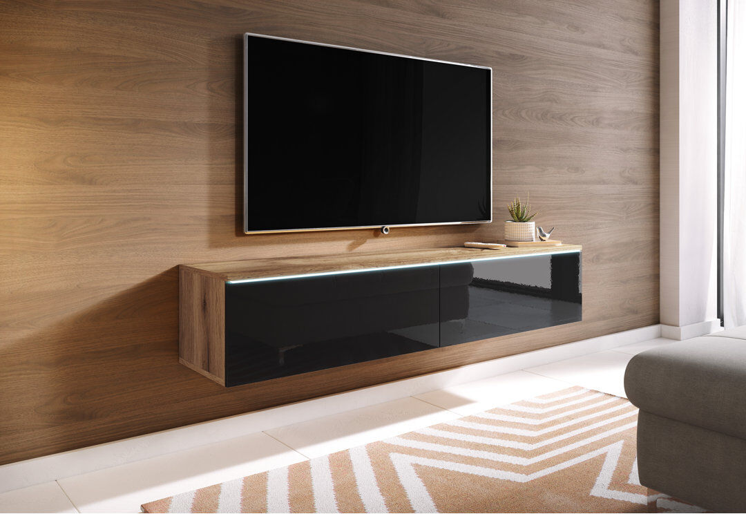 Wade Logan Kiger TV Stand for TVs up to 60" Brown/Black 60"