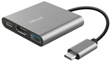 Trust Adaptador Multiportas    USB-C   3 em 1