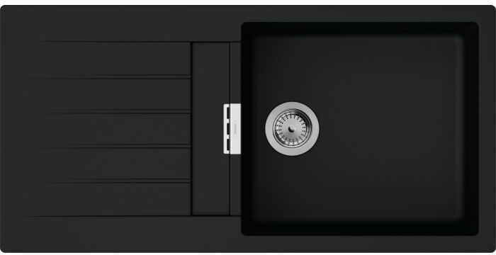 Hansgrohe Einbauspüle 43358170 750x490mm, Haupt- und Zusatzbecken, 980 x 480 mm, graphitschwarz