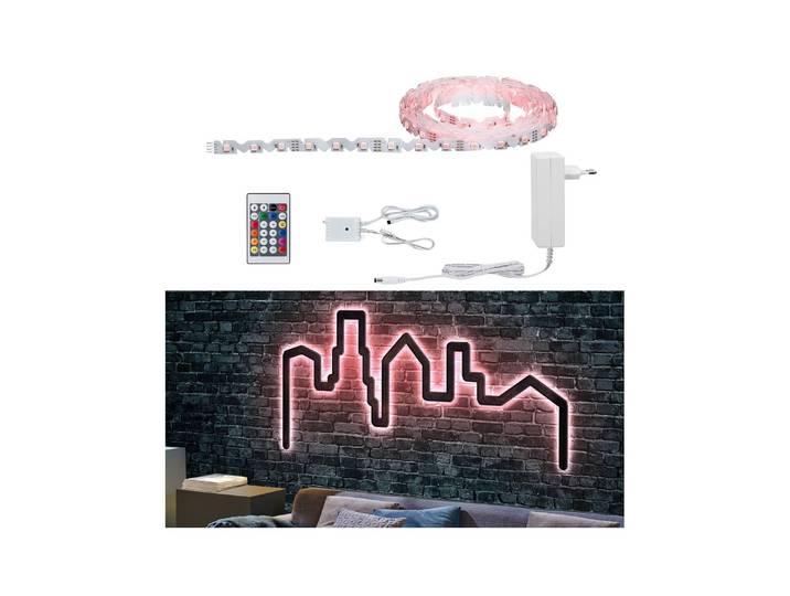 Paulmann FlexLED 3D Set RGB, 500 cm FlexLED, dimmbar, weiß / opal, für Wohn- / Esszimmer, Kunststoff, Modern