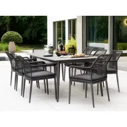 Sieger Malta Dining-Set 8xSessel Malta, 1x Tisch Polytec 220x100cm