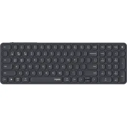 RAPOO E9710M SW - Funk-Tastatur, Bluetooth/Funk, schwarz, DE