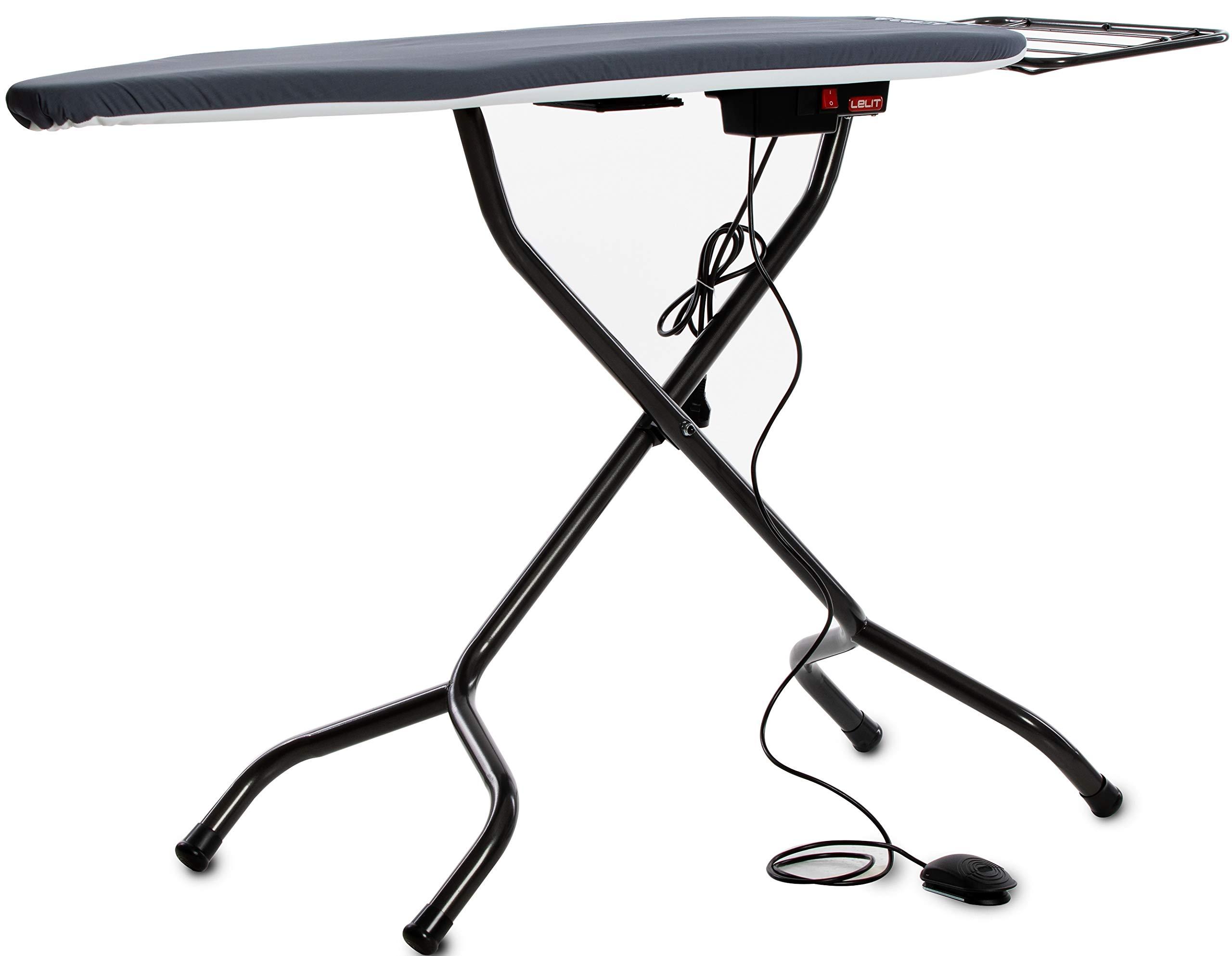 Bügelbrett mit beheizter Fläche, Saugfunktion, höhenverstellbar, 123x38 cm