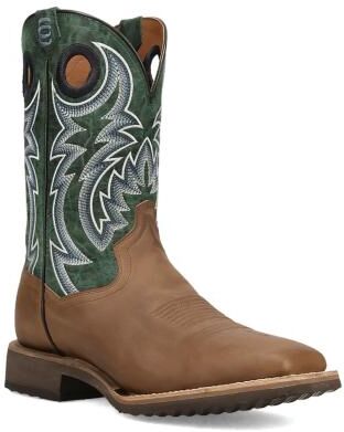 Dan Post Boots Royston (Men's) Casual in Tan/Green, Size 8.5 EW, Leather