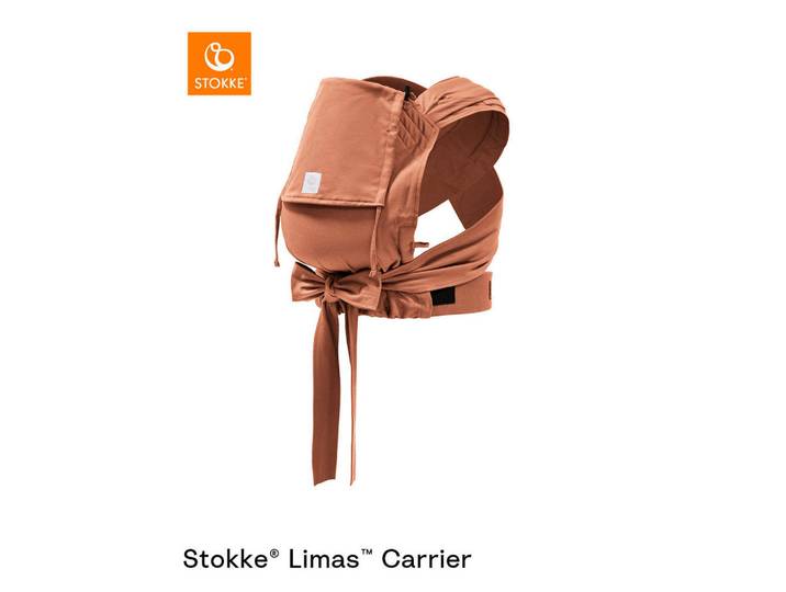 Stokke Babytrage, Terracotta, Textil, Füllung: Baumwollfüllung, unisex, Oeko-Tex® Standard 100, Rückentragefunktion, Hüfttragefunktion, Bauchtragefunktion, Kapuze für Sicht- und Sonnenschutz verwendbar, Baby on Tour