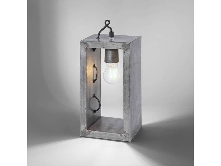 Lampe Samia II 12 x 30 x 15cm Argenté Fer brossé E27
