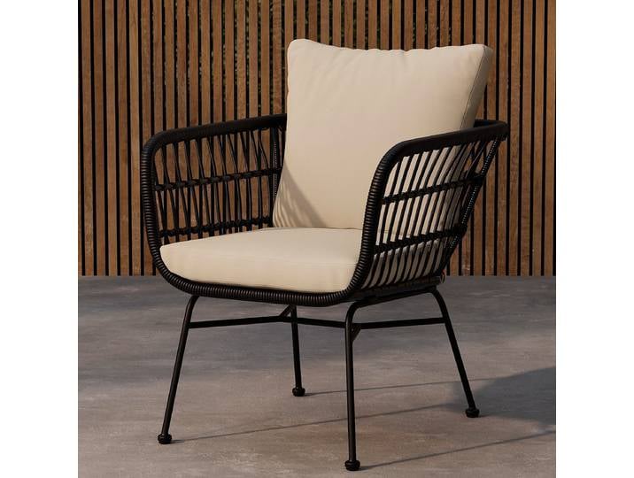 Fauteuil lounge Medes 67 x 71 x 67cm Noir