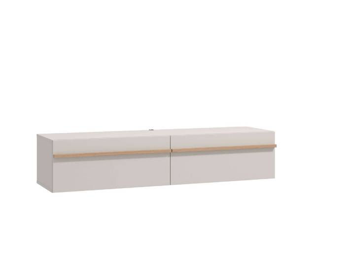 Lowboard HOME AFFAIRE Arles TV-Kommode, Breite 128 /154/192 cm, TV-Schrank,, Wandmontage , braun (kaschmir), B:154cm H:31,5cm T:44cm, Sideboards, Lowboard, mit geschlossenen Fächern, in Kaschmir Farbe, mit Klappentüren