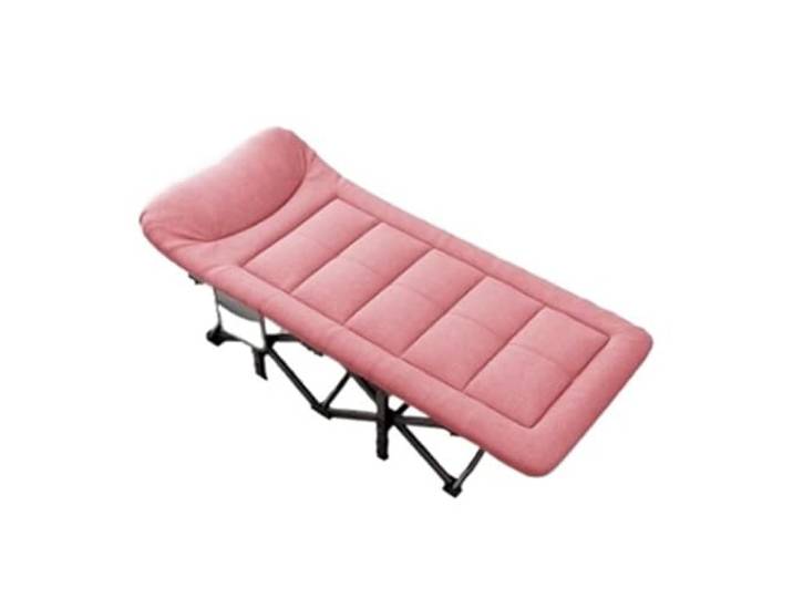 Xumh2024-3 Klappbett Klappbett for die Mittagspause, Einzelbett, Büro, Loungesessel, Schlafen, Marschieren, Begleiter(Pink)