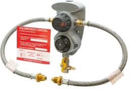 Clesse Auto Changeover LPG Regulator with Galv. Pigtails & OPSO - POL