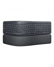 Logitech ERGO K860 ergonomische Tastatur mit Handballenauflage Graphite Grau Schwarz Deutsch (920-009167)