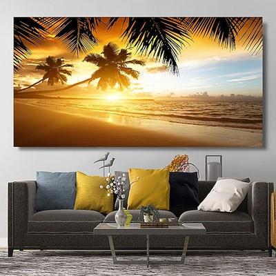 natürliche moderne seelandschaft wandbilder landschaft strand meer ozean leinwand malerei wandkunst poster für wohnzimmer dekor cuadros
