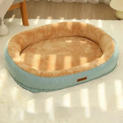 Uplift Treasures Warm Plush Winter Pet Bed blue m