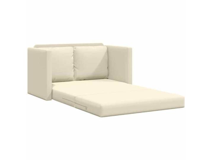 Crème Réglable/Réversible en lit - ABOTI - Canapé-lit - 1-2 places - 2 en 1 - crème - 112x174x55cm similicuir Hot77219083
