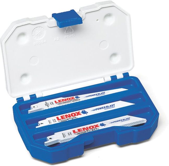 LENOX BIM set de 15 lames de scie alternative pour bois et métal 5 x 614R, 5 x 618R, 5 x 656R (1073415RKG)
