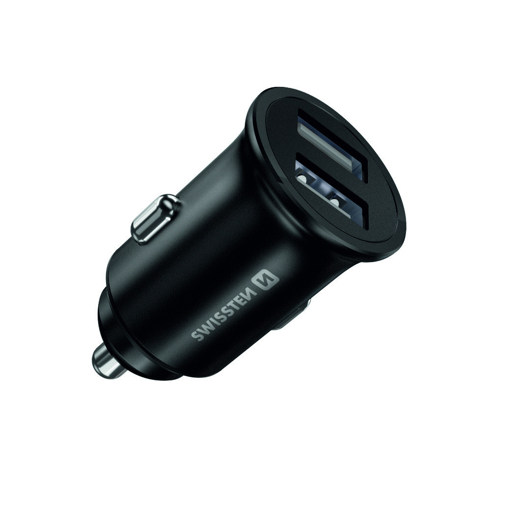 Swissten Autolader met 2 USB-poorten (4,8A)