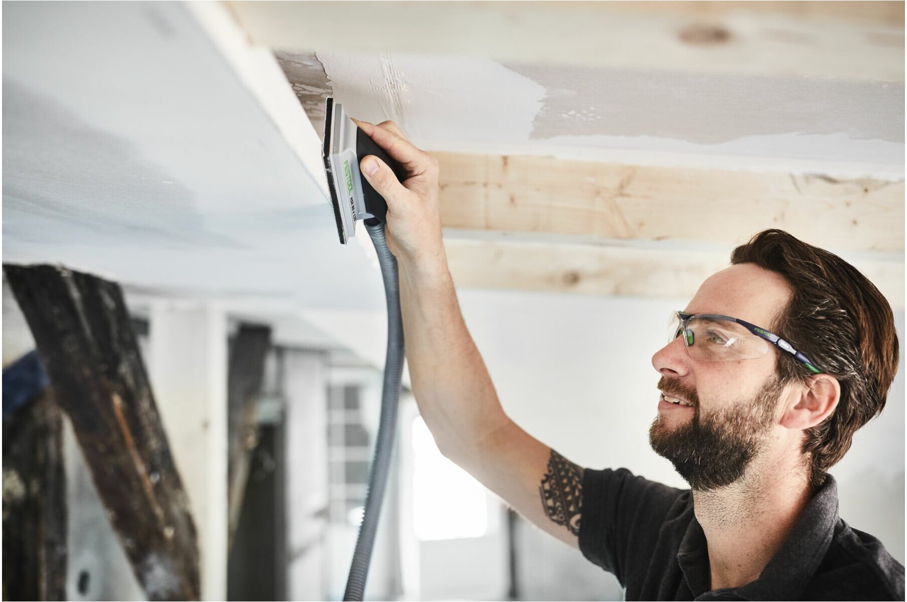 Festool HSK-A 80x130 Schleifklotz mit ergonomischem Griff und hoher Anpassungsfähigkeit für den Einsatz in Linearschleifern, 496962)